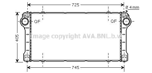 AVA QUALITY COOLING Интеркулер TO4476